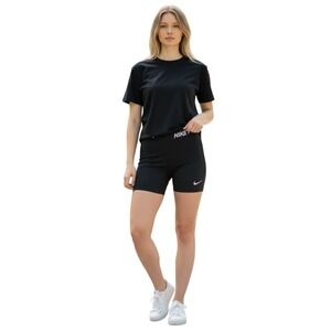Nike Pro Dri-FIT Black Compression Shorts 4.5" Women's Medium NIKE PRO Waistband